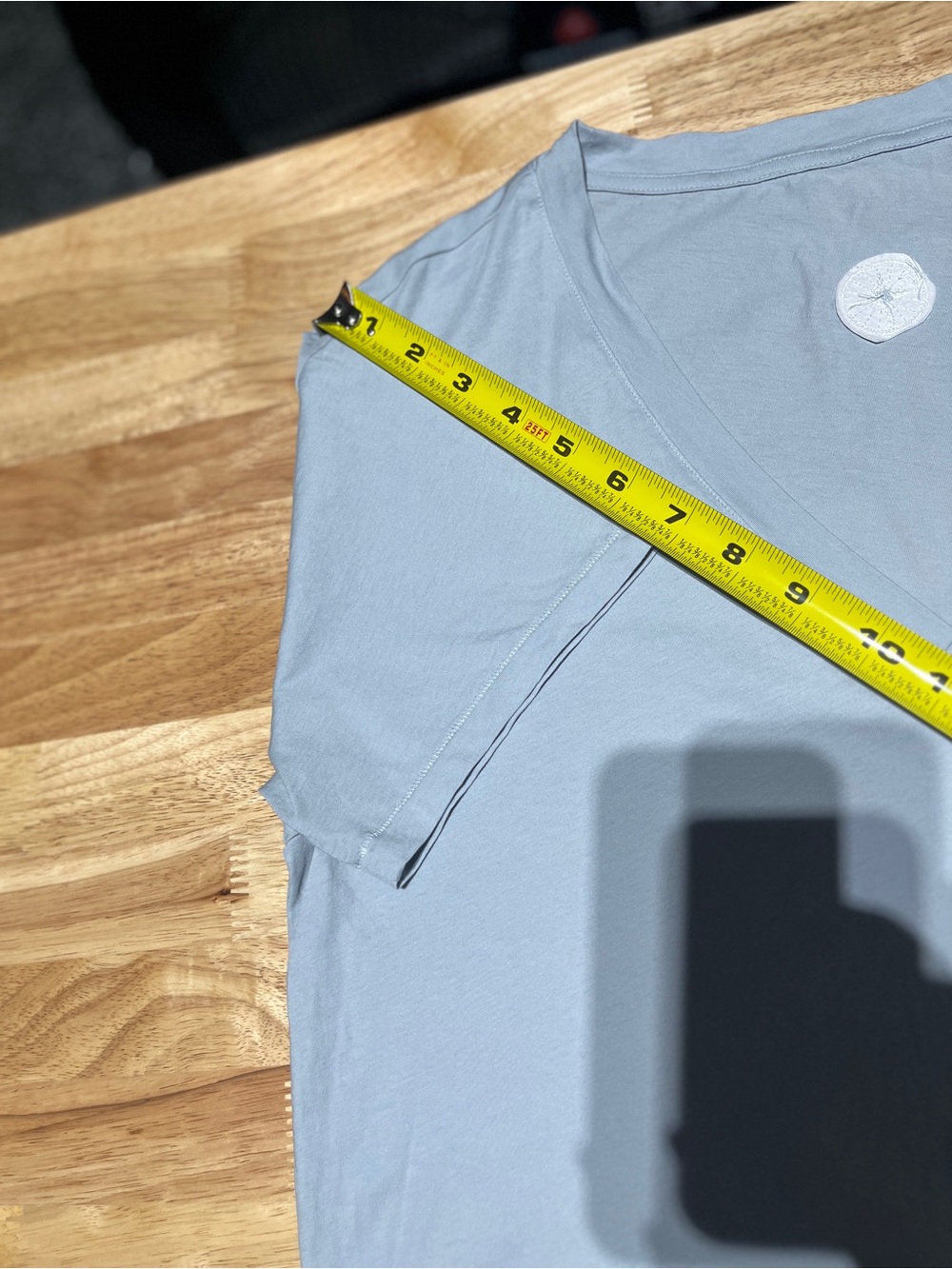Vuori Naples Beach Club Tee Small Coastal Quiet Luxury Athleisure Gray Cotton - Picture 7 of 11